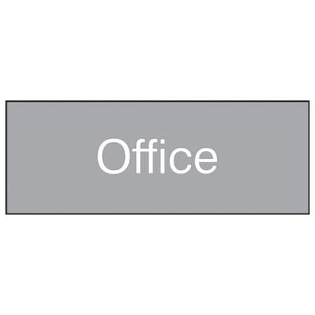 Accuform Office, Engraved Plastic, 3 in x 8 in PSG824GY